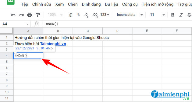 4w1r huong dan chen thoi gian hien tai vao google sheets 4w1r huong dan chen thoi gian hien tai vao google sheets