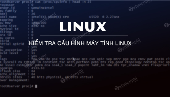 Cach kiem tra cau hinh may tinh Linux Ubuntu Cach kiem tra cau hinh may tinh Linux Ubuntu