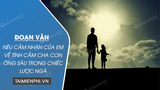 Doan van neu cam nhan cua em ve tinh cam Doan van neu cam nhan cua em ve tinh cam