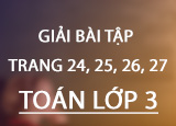 Giai bai tap trang 24 25 26 27 SGK Toan Giai bai tap trang 24 25 26 27 SGK Toan