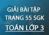 Giai bai tap trang 55 SGK Toan 3 Tap 1 Giai bai tap trang 55 SGK Toan 3 Tap 1