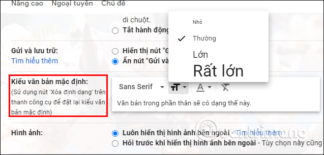 Gmail doi dinh dang 5 Gmail doi dinh dang 5