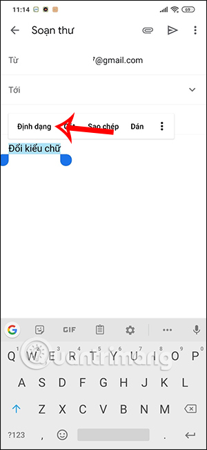 Gmail doi dinh dang 8 Gmail doi dinh dang 8