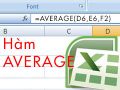 Ham AVERAGE trong Excel ham tinh trung binh cong cach Ham AVERAGE trong Excel ham tinh trung binh cong cach