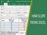 Ham SLOPE trong Excel cu phap va cach su dung Ham SLOPE trong Excel cu phap va cach su dung