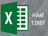 Ham TDIST trong Excel cu phap va cach dung ham Ham TDIST trong Excel cu phap va cach dung ham