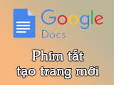 Phim tat tao tai lieu Google Docs moi Phim tat tao tai lieu Google Docs moi