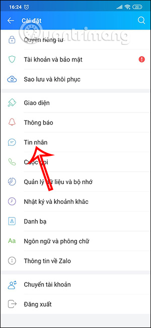 Zalo khoi phuc tin nhan 3 Zalo khoi phuc tin nhan 3