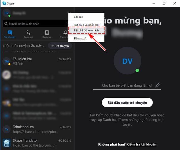 cach bat tat mo cua so chat rieng le tren skype che do xem tach split view mode 2 cach bat tat mo cua so chat rieng le tren skype che do xem tach split view mode 2