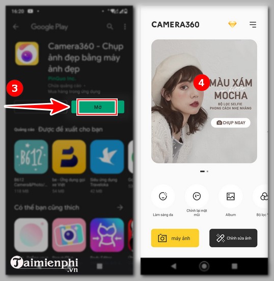 cach cai dat camera360 tren dien thoai 2 cach cai dat camera360 tren dien thoai 2
