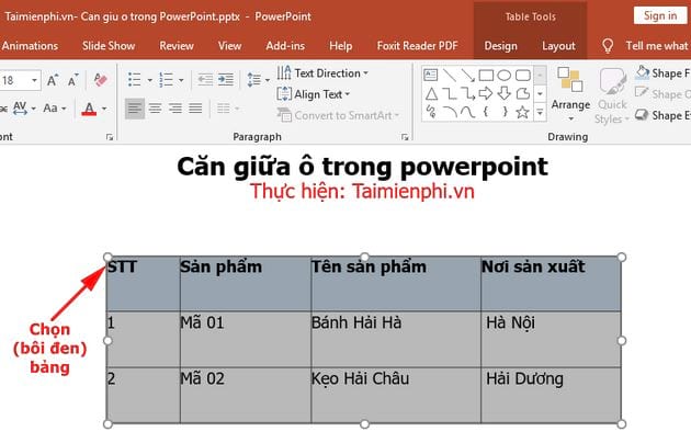 cach can giua o trong powerpoint 2 cach can giua o trong powerpoint 2