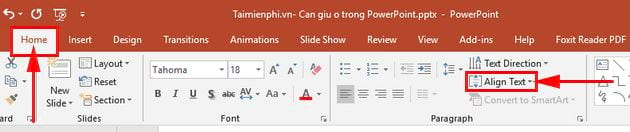 cach can giua o trong powerpoint 3 cach can giua o trong powerpoint 3