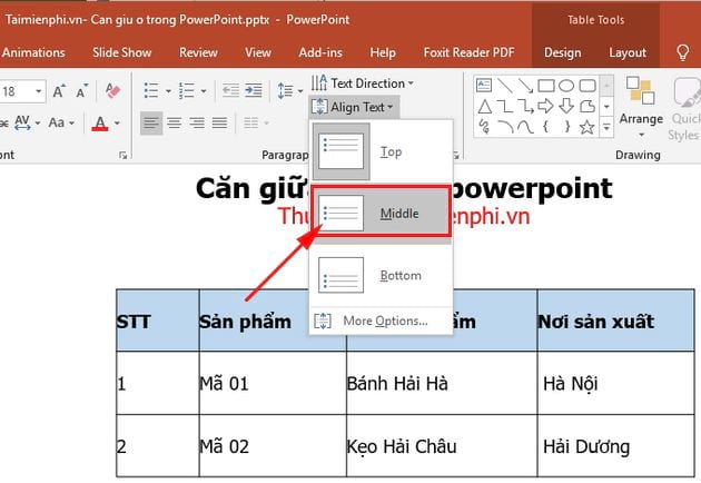 cach can giua o trong powerpoint 4 cach can giua o trong powerpoint 4