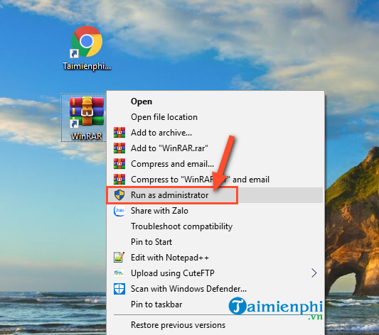 cach chay winrar voi quyen administrator 1 cach chay winrar voi quyen administrator 1