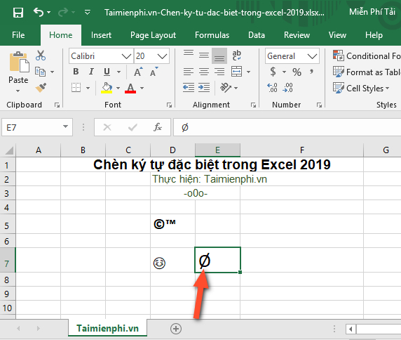 cach chen ky tu dac biet trong excel 2019 13 cach chen ky tu dac biet trong excel 2019 13