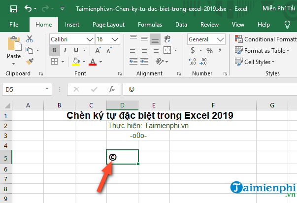 cach chen ky tu dac biet trong excel 2019 3 cach chen ky tu dac biet trong excel 2019 3