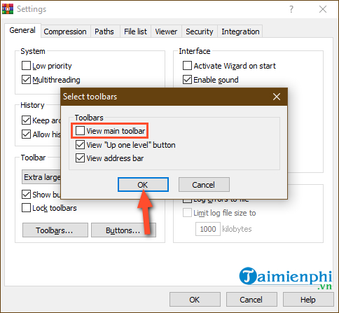 cach chinh kich thuoc toolbar winrar 7 cach chinh kich thuoc toolbar winrar 7