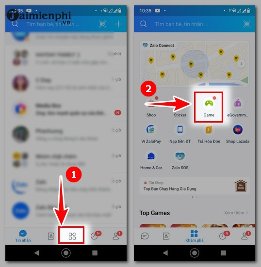 cach choi game tren zalo 1 cach choi game tren zalo 1