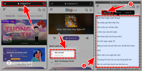 cach copy loi bai hat tren zing mp3 4 cach copy loi bai hat tren zing mp3 4