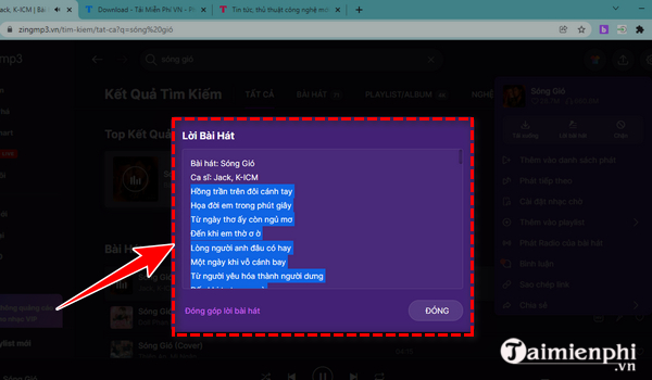 cach copy loi bai hat tren zing mp3 7 cach copy loi bai hat tren zing mp3 7