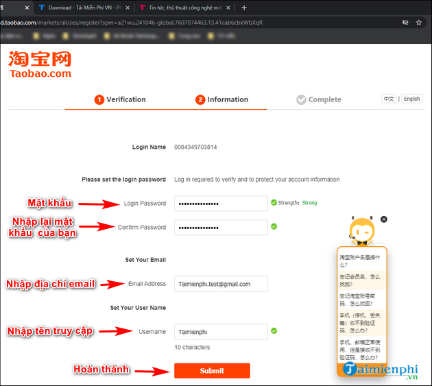 cach dang ky tai khoan taobao 3 cach dang ky tai khoan taobao 3