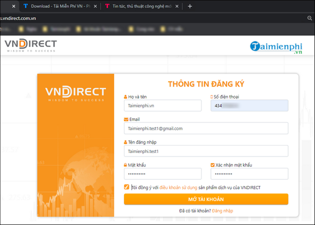 cach dang ky tai khoan vndirect 11 cach dang ky tai khoan vndirect 11