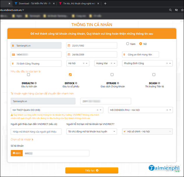 cach dang ky tai khoan vndirect 14 cach dang ky tai khoan vndirect 14