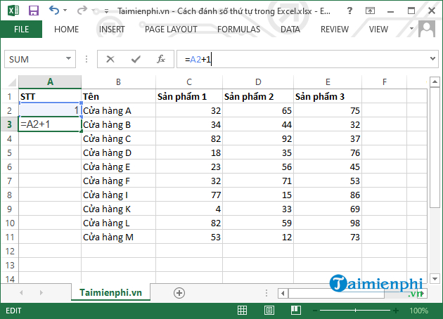 cach danh so thu tu trong excel nhanh 12 cach danh so thu tu trong excel nhanh 12