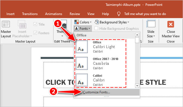 cach doi font chu mac dinh trong powerpoint 3 cach doi font chu mac dinh trong powerpoint 3