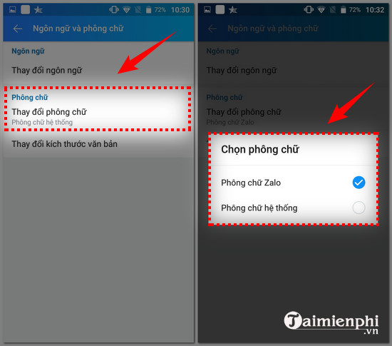cach doi ngon ngu phong chu tren zalo cho android 4 cach doi ngon ngu phong chu tren zalo cho android 4