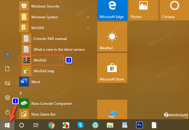 cach dua winrar vao startmenu taskbar windows 10 6 cach dua winrar vao startmenu taskbar windows 10 6