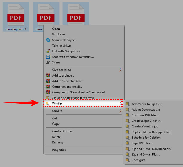 cach ghep nhieu file pdf thanh 1 bang winzip 2 cach ghep nhieu file pdf thanh 1 bang winzip 2