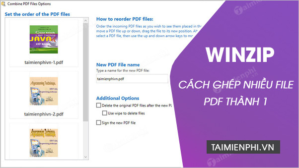 cach ghep nhieu file pdf thanh 1 bang winzip cach ghep nhieu file pdf thanh 1 bang winzip