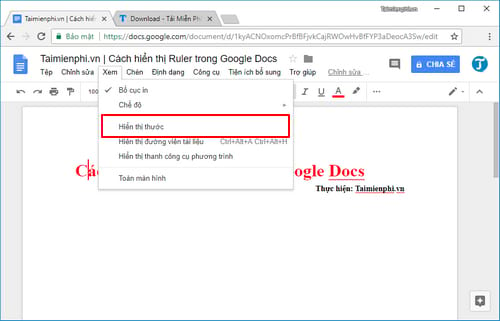 cach hien thi ruler trong google docs 2 cach hien thi ruler trong google docs 2