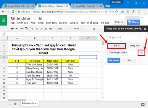 cach set quyen cell sheet thiet lap quyen theo khu vuc tren google sheet 4 cach set quyen cell sheet thiet lap quyen theo khu vuc tren google sheet 4