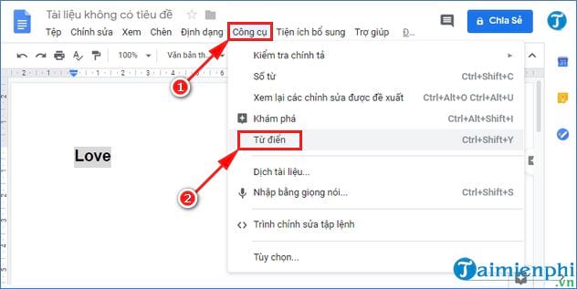 cach su dung tu dien dictionary tren google docs 4 cach su dung tu dien dictionary tren google docs 4