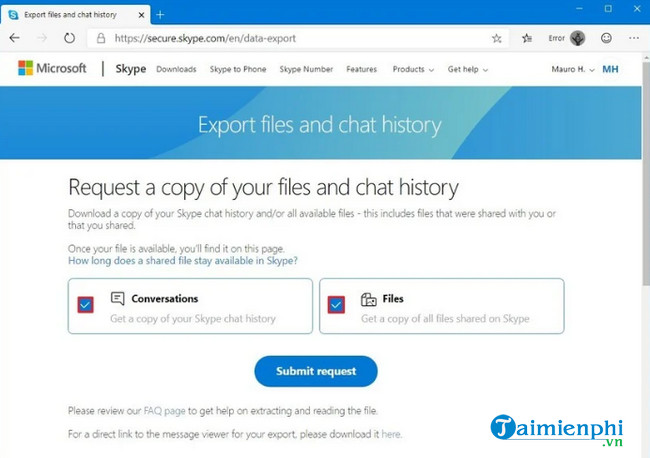 cach tai lich su chat va file tren skype 1 cach tai lich su chat va file tren skype 1