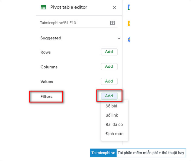 cach tao bang thong ke pivot table tren google sheets 10 cach tao bang thong ke pivot table tren google sheets 10