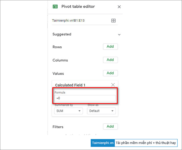 cach tao bang thong ke pivot table tren google sheets 9 cach tao bang thong ke pivot table tren google sheets 9