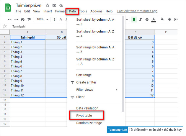 cach tao bang thong ke pivot table tren google sheets cach tao bang thong ke pivot table tren google sheets