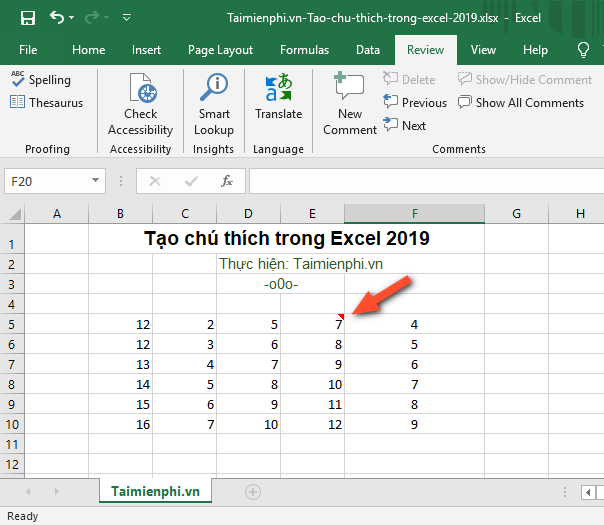 cach tao chu thich trong excel 2019 3 cach tao chu thich trong excel 2019 3