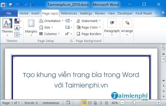 cach tao khung vien trang bia trong word 6 cach tao khung vien trang bia trong word 6