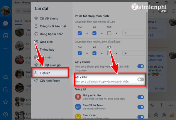 cach tat goi y link tren zalo pc 3 cach tat goi y link tren zalo pc 3