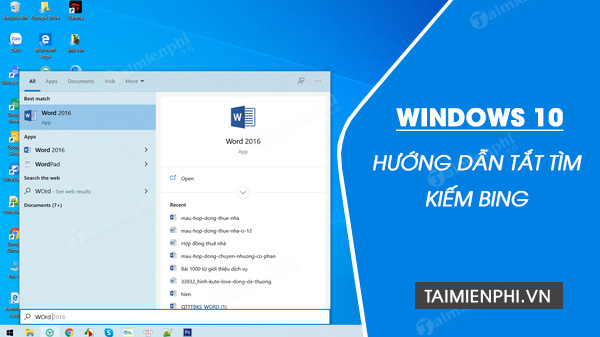 cach tat tim kiem bing tren start menu windows 10 cach tat tim kiem bing tren start menu windows 10