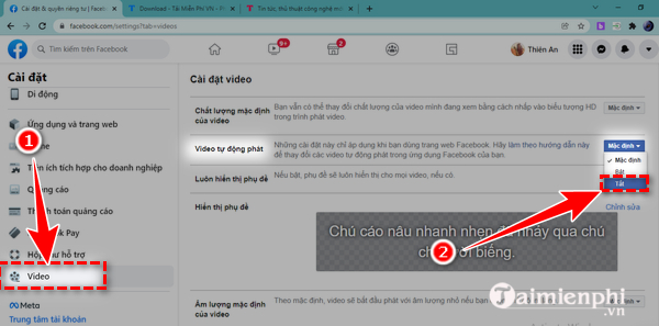 cach tat tu dong phat video facebook 5 cach tat tu dong phat video facebook 5
