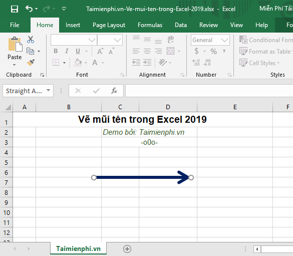 cach ve mui ten trong excel 2019 8 cach ve mui ten trong excel 2019 8