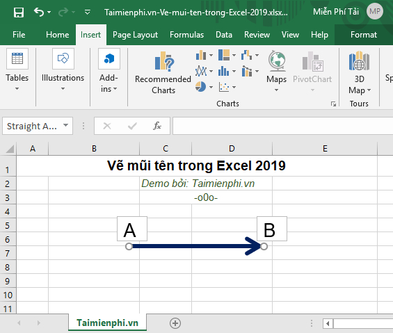 cach ve mui ten trong excel 2019 9 cach ve mui ten trong excel 2019 9