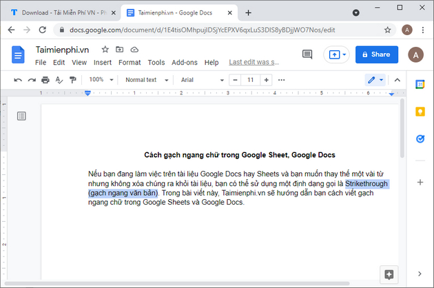 cach viet gach ngang chu trong google sheet google docs 5 cach viet gach ngang chu trong google sheet google docs 5