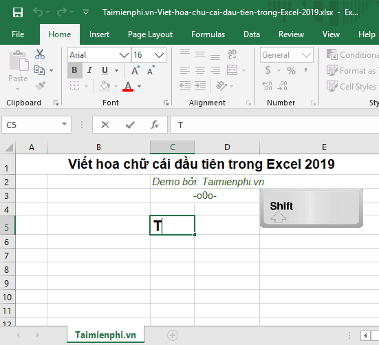 cach viet hoa chu cai dau tien trong excel 2019 1 cach viet hoa chu cai dau tien trong excel 2019 1