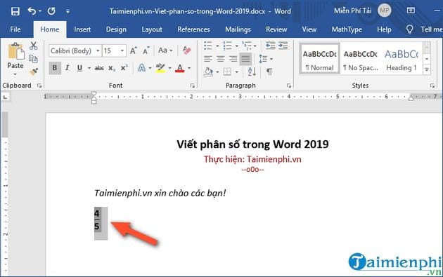 cach viet phan so trong word 2019 3 cach viet phan so trong word 2019 3
